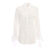 Saint Laurent Bow cuff classic silk shirt