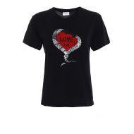 Saint Laurent Love print cotton T-shirt