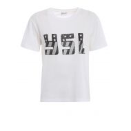 Saint Laurent YSL print white T-shirt