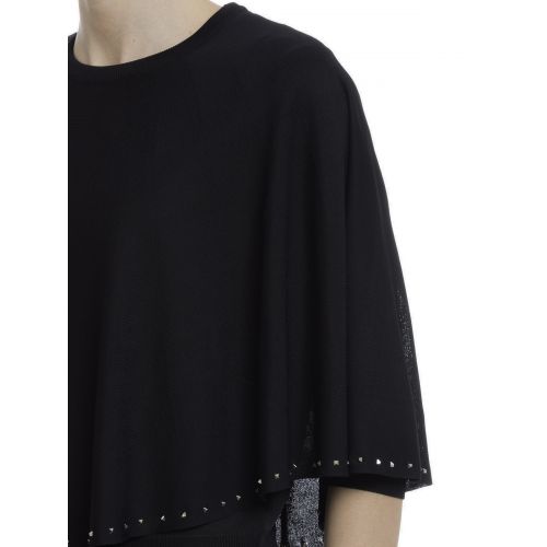  Valentino Studded knitted cape
