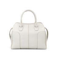 TodS White hammered leather bowling bag