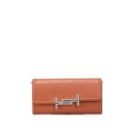 TodS Brown leather wallet clutch