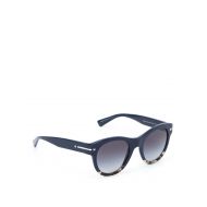 Valentino Garavani Two-tone acetate round sunglasses