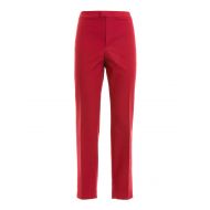 Valentino Red Perforated bands detail trousers