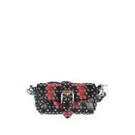 Valentino Red Flower Puzzle two-tone leather bag