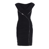Versace Collection Draped side zipped dress