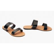 Sociology Womens Double Band Slide Flat Sandals (Size 9)