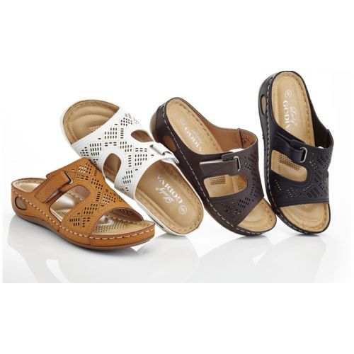  Lady Godiva Nancy Womens Comfort Wedge Sandals