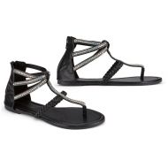 Olivia Miller Womens Thong or Gladiator Embellished Sandals