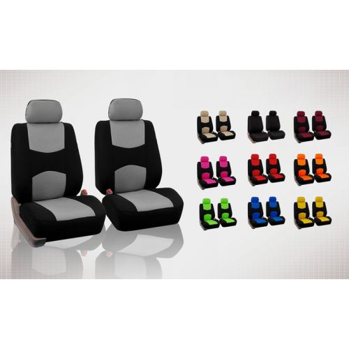  Front Bucket Seat and Headrest Covers (4-Pack)