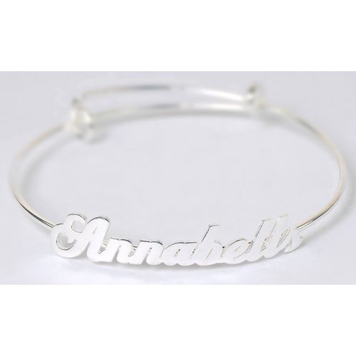  Adjustable Personalized Name Bangle (Up to 90% Off)