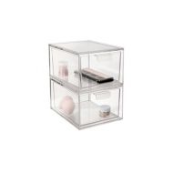 2-Pack Premium Quality Stackable Cosmetic Storage