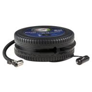 Pro Lift 12V Compact Tire Inflator - Metal Gauge with Max 260 PSI - 3 Adapters