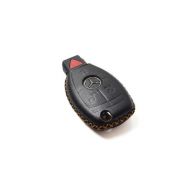 Mercedes Benz 4 or 3 Buttons Leather Smart Key Fob Case by VITODECO