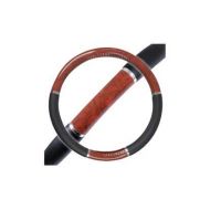 ACDelco Classic Wood Grain Synthetic Leather Car Steering Wheel Cover