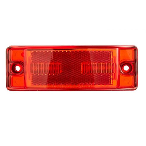  Roadpro RP-1284R 8 LED Marker Lt with Rect.lens - Red - 6x2