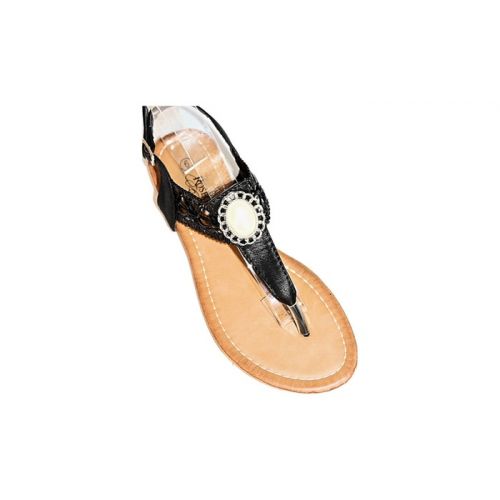  Womens Pearl Stud Accent Sandals