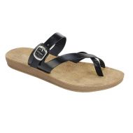 Moca Womans Faux Leather Strap and Buckle Sandals