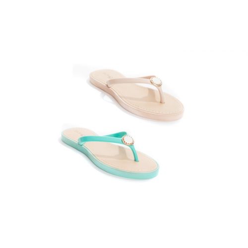  Womens Pearl Jelly Flop Flop Thong Sandal