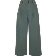Madewell - Pleated Cotton-blend Twill Wide-leg Pants - Green