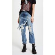 R 13 Double Classic Skirted Jeans