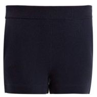 Allude Milano Wool Blend Shorts - Womens - Navy