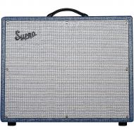 Supro},description:For those players who love the huge, bold sound of the 1×15” Thunderbolt amp, but need a lush, all-tube reverb to fill out their sound, Supro presents the 1675RT
