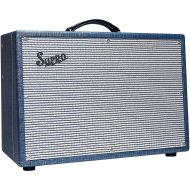 Supro},description:The 1690T Coronado is Supros top-of-the-line 1964 reissue tube amplifier. True to the original, this luxurious 2x10, 35-Watt combo delivers remarkable dynamic ra