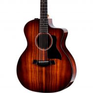 Taylor},description:Taylors 200 Deluxe Series, which includes this 224ce-K Deluxe Grand Auditorium acoustic-electric, delivers all the essentials of a great guitar  exquisite play