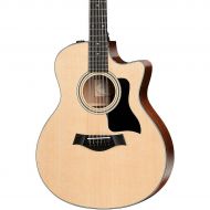 Taylor},description:Taylors 300 Series has introduced countless players to the pleasures of the all-solid-wood acoustic experience; its the entry point to Taylors USA-made instrume
