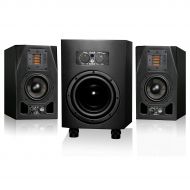 Adam Audio},description:A pair of Adam A5X near-field monitors coupled with the Adam Sub8 subwoofer. This supplies a full range system with frequency response to an unbelievable 28