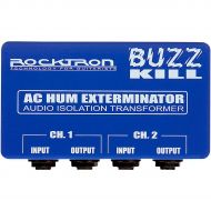Rocktron},description:The Rocktron Buzz Kill AC HUM Exterminator Audio Isolation Transofrmer is designed to kill 60Hz120Hz ground hum (BUZZ) by cutting the ground loop that can ex