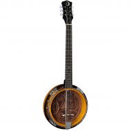 Luna Guitars},description:This Celtic 6-String Banjo has the standard 25-12 scale of a guitar, with the traditional resonator of a banjo. While its design is geared towards modern