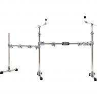 PDP by DW},description:This drum rack, developed by Pacific Drums by DW, is constructed with heavy-duty chrome-plated steel tubing and has a multitude of reinforced clamps and acce