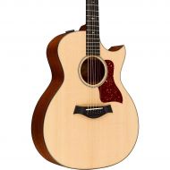 Taylor},description:Taylors revitalized 500 Series mahogany guitars are brimming with appealing refinements, starting with new bracing that boosts the volume, low-end richness and