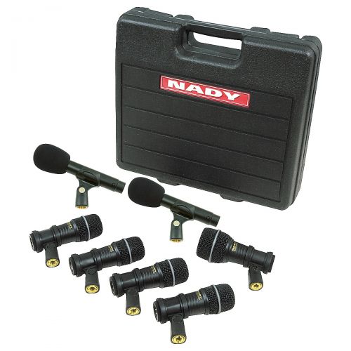  Nady},description:The Nady DMK-7 Drum Mic Package includes 4 DM70s, one DM80, and 2 CM88 mics in a fitted case. DM70 mics are perfect for miking snares, toms, and percussion with n