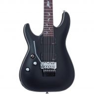 Schecter Guitar Research},description:The Schecter Damien Platinum 6 with Floyd Rose Left-Handed Electric Guitar has a double-cutaway mahogany body, set 3-pc maple neck, and a 24-f