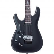 Schecter Guitar Research},description:The Schecter Damien Platinum 6 with Floyd Rose and Sustainiac Left-Handed Electric Guitar has a double-cutaway mahogany body, set 3-piece mapl