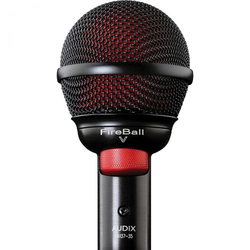  Audix},description:The FireBall-V mic from Audix is well-suited for both chromatic and diatonic harmonicas. The FireBall-V is a dynamic microphone with sleek styling and a unique d