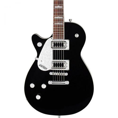  Gretsch Guitars},description:The Electromatic Pro Jet takes on a new identity and voice with hump-block fretboard inlays, stop tailpiece, and Black Top FilterTron Pickups. The two-