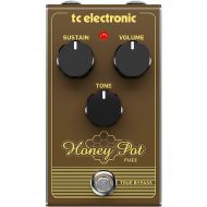 TC Electronic},description:The TC Electronic Honey Pot Fuzz is the kind of fuzz box that blurs the lines between fuzz and distortion in a most pleasing way.There’s plenty of volume