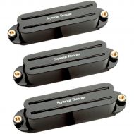 Seymour Duncan},description:The two thin blades, strong ceramic magnet and powerful coil windings of this Hot Rails Strat Pikcup Set give you the incredible sustain and a fat, full