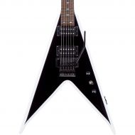 B.C. Rich},description:The B.C. Rich Junior V with Double Locking Tremolo Electric Guitar is no doubt, iconic, outrageous, classy and fast. It features a black top with white
