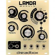 Dreadbox},description:The Lamda module is an 8-pole (48dBoctave) state variable filter with 2-pole low-pass and 4-pole high-pass modes. One particularly cool aspect of the Lamda i