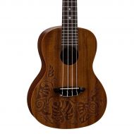 Luna Guitars},description:The Uke Mo - Mahogany Concert Ukulele is a solid mahogany, set neck instrument which aids in having a full tone and ability to retain in tune - even
