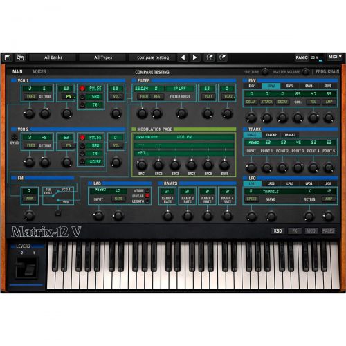  Arturia},description:Arturia is proud to present the Oberheim Matrix 12 V synthesizer. This is the latest addition to their fleet of classic synthesizers that are painstakingly mod