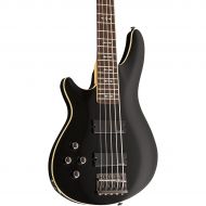 Schecter Guitar Research},description:The Omen-5 left-handed electric bass guitar is the perfect bass for beginners to intermediate players. Quality woods and great sounding electr
