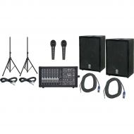 Yamaha},description:This PA package includes a Phonic Powerpod 740 Plus 440W 7-Channel Powered Mixer with DFX, a pair of Yamaha A12 12 PA Speakers, and 2 Audio-Technica M4000S hand