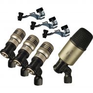 CAD},description:The CAD 4-Piece Drum Microphone Pack includes one KBM412, 3 TSM411 mics, and 3 DMC-1 mic clips.The KBM412 is a rugged kick mic with powerfully accurate low-end rep