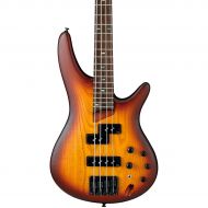 Ibanez},description:For 25 years the SR has given bass players a modern alternative. As its popularity has expanded, the iconic series continues to excite with its smooth, fast nec